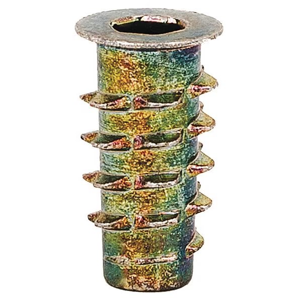 Hex Drive Threaded Insert, #10-24 Int Thrd Sz, 25/32 in L, 29/64 in Dia., Zinc Alloy, Plain, 50 PK, EnjoyTool Select, Mfr#: 901024-20-PK50