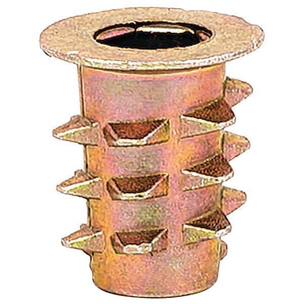 Hex Drive Threaded Insert, #10-32 Int Thrd Sz, 33/64 in L, 7/16 in Dia., Zinc Alloy, Plain, 50 PK, EnjoyTool Select, Mfr#: 901032-13-PK50