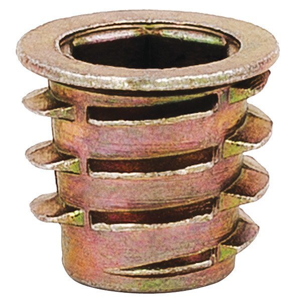 Hex Drive Threaded Insert, 5/16"-18 Int Thrd Sz, 33/64 in L, 9/16 in Dia., Zinc Alloy, Plain, 50 PK, EnjoyTool Select, Mfr#: 951618-13-PK50