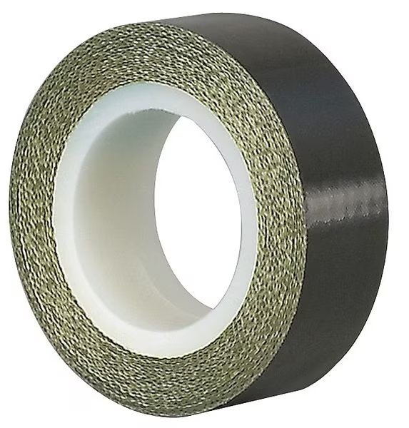 Cloth Tape, 4 In x 5 yd, 5 mil, Black, Tapecase, Mfr#: 15C809