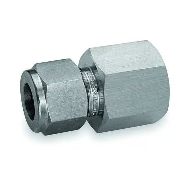 3/8" x 25/64" LET-LOK x FNPT SS Female Connector, Ham-Let, Mfr#: 766L-SS-10MM X 3/8