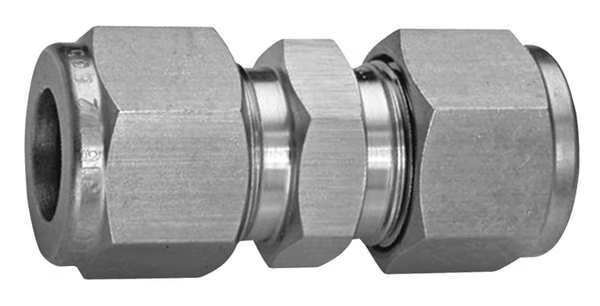 1/4" Compression 316 SS Straight Union, Ham-Let, Mfr#: 762L   SS 1/4