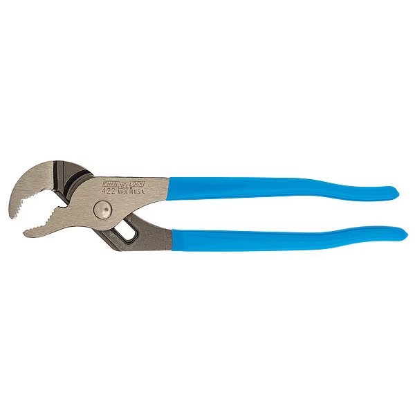 9 1/2 in V-Jaw Tongue and Groove Plier, Serrated, Channellock, Mfr#: 422