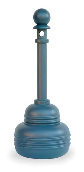 Cigarette Receptacle, 1-1/4 gal., Gray, Eagle Mfg, Mfr#: 1206GRAY