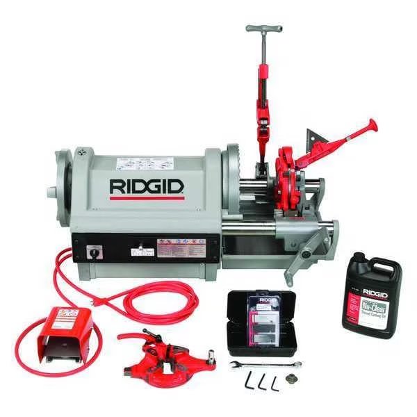 Model 1224 Threading Machine with Hammer Chuck, 26092, 1/4" - 4" NPT, 120 V, Ridgid, Mfr#: 1224