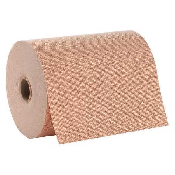 Dry Wipe Roll, Super Heavy Absorbency, 250 ft Continuous Roll, Double Recreped (DRC), Orange, PK6