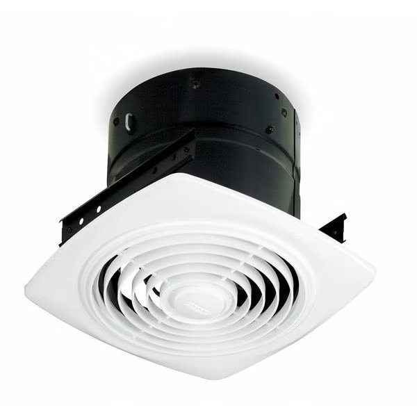 Exhaust Fan, 200 CFM, 120V AC, Duct Diameter 8 in, Broan, Mfr#: 505