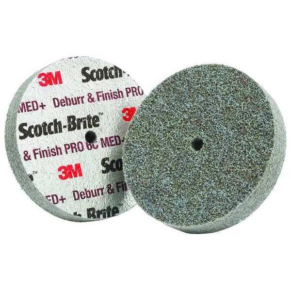 Scotch-Brite(TM) Unitized Wheel, Gray, 1/4in.W, 2in.dia., Scotch-Brite, Mfr#: 7100053414
