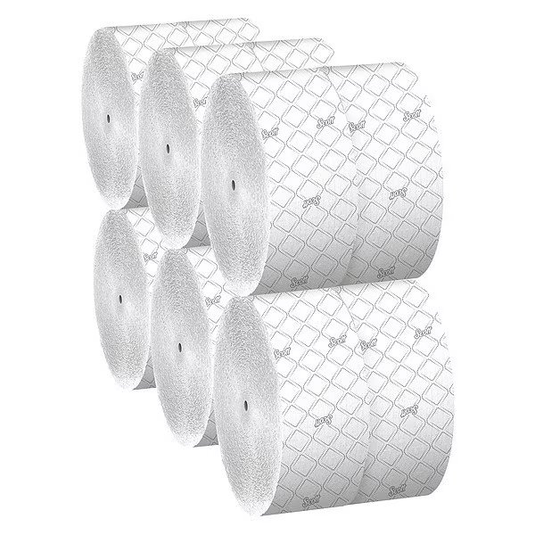 Scott Essential, Jumbo Coreless, 2 Ply, Continuous Sheets, White, 12 PK, Kimberly-Clark Professional, Mfr#: 07006