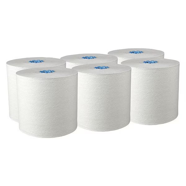 Hard Roll Paper Towels for Blue Core Dispensers, White, (700'/Roll, 6 Rolls/Case, 4,200'/Case), Kimberly-Clark Professional, Mfr#: 25637