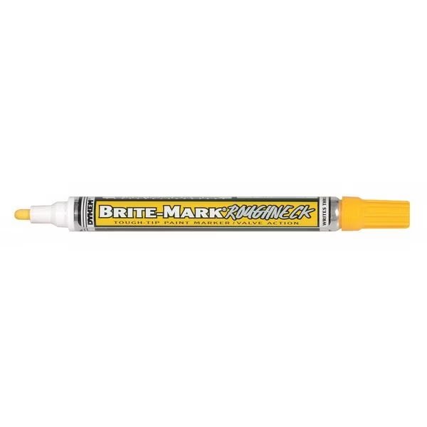 Paint Marker, Medium Tip, Yellow Color Family, Paint, Dykem, Mfr#: 84204