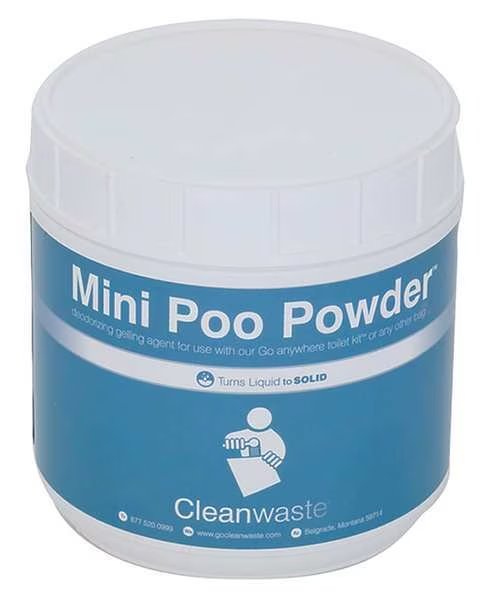 Mini Poo Powder Waste Treatment, 55Scoops, Cleanwaste, Mfr#: D556POW