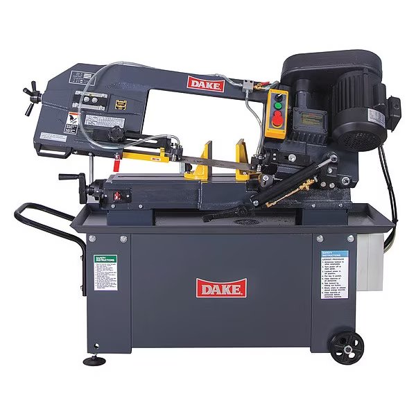 Band Saw, 9" x 12" Rectangle, 9" Round, 9 in Square, 120V AC, 110V AC V, 1 hp HP, Dake, Mfr#: 983101