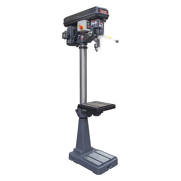 Floor Drill Press, Belt Drive, 2 hp, 120 V, 18 in Swing, 9 Speed, Dake, Mfr#: 977600-1