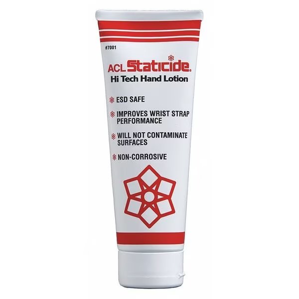 Hand Lotion, Unscented, 8 oz., Bottle, Acl Staticide, Mfr#: 7001