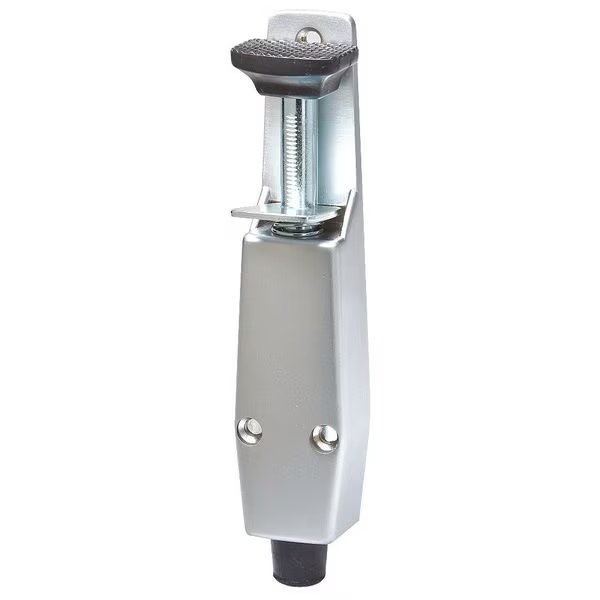 Plunger Door Holder, Cast Zinc, Sliver, 7-3/4"H x 1-5/8"W, Kaba Ilco, Mfr#: IL-PDDH-AL