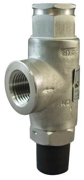 Safety Relief Valve, 1/2 In, 200 psi, SS, Kunkle Valve, Mfr#: 0140-C01-ME0200