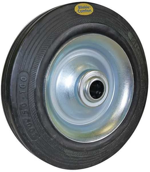 Castr Whl, Elstc Sold Rubbr, 10 in., 990 lb, EnjoyTool Select, Mfr#: US_RD 252/25R-BB0.75
