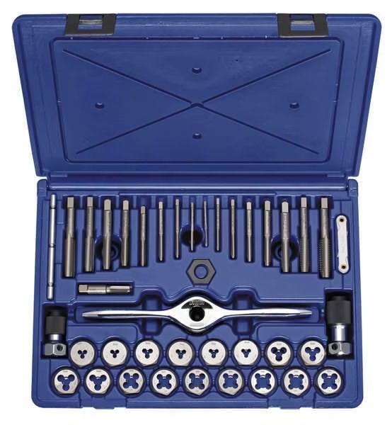 Tap and Die Set, 40 pc, Carbon, Irwin, Mfr#: 1835091