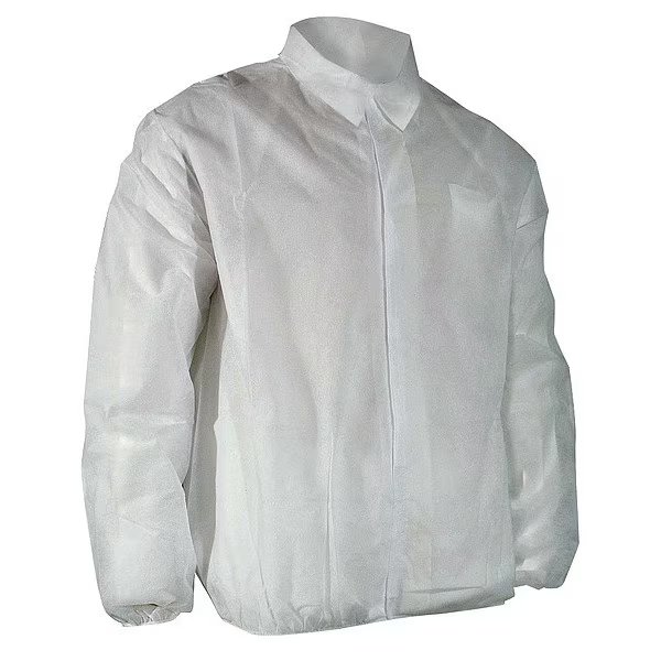 Disposable Lab Jacket, White, L, PK50, Cellucap, Mfr#: 6512EWHLL