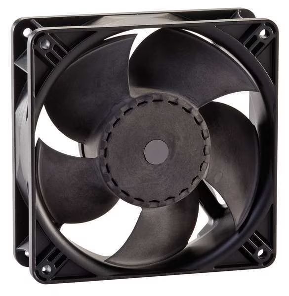 Standard Square Axial Fan, Square, 115V AC, 1 Phase, 106 cfm, Ebm-Papst, Mfr#: ACi4410HH