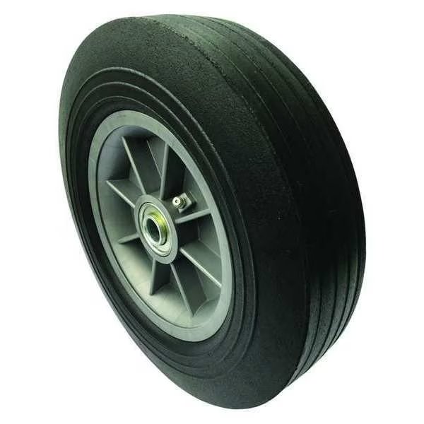 Hand Truck Wheel, 5/8 in. Bore Dia, Offset, Tread: Ribbed, Marastar, Mfr#: 40N434