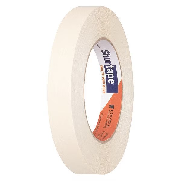 Masking Tape, 18mm x 55m, Roll, PK48, Shurtape, Mfr#: COL 00