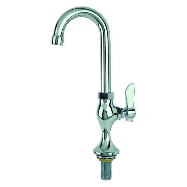 Single Handle Single Hole Mount, 1 Hole Bathroom Faucet, Chrome, Dominion Commercial Faucets, Mfr#: 77-9109