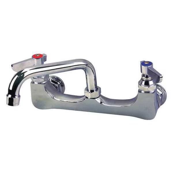 Wall, Brass, Low Arc Service Sink Faucet, Dominion Commercial Faucets, Mfr#: 77-9206