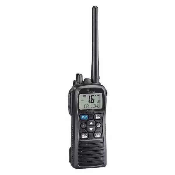Portable Two Way Radio, Submersible, 6W, Icom, Mfr#: M73 PLUS 71 USA