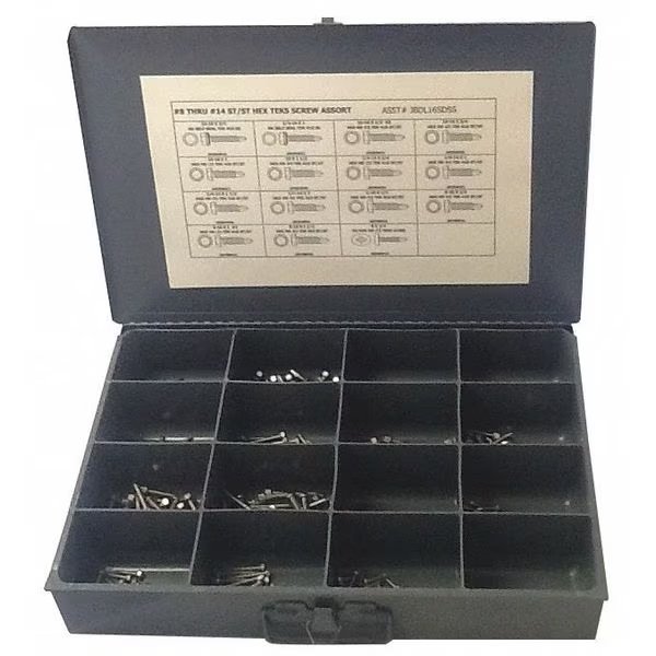 External Retaining Ring Assortment, Steel, Phosphate Finish, 24 Sizes, EnjoyTool Select, Mfr#: JBDL24ESR25