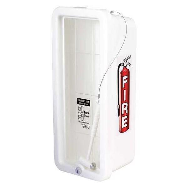 Fire Extinguisher Cabinet, Surface Mount, 19 1/4 in Height, 5 lb, Cato, Mfr#: 105-5 WWC-H