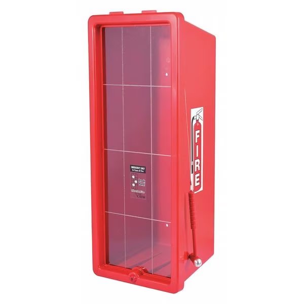 Fire Extinguisher Cabinet, For 20 lb Tank Weight, Surface Mount, 28.5 in Height, Keyed Lock, Cato, Mfr#: 105-20 RRC-H