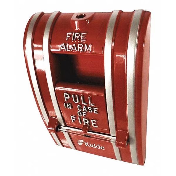 Fire Alarm Pull Station, Red, 2-1/2" D, Kidde, Mfr#: K-270-DOC