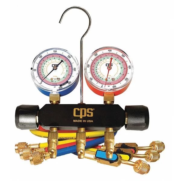Mechanical Manifold Gauge Set, 2 Valves, Blackmax, Mfr#: MBHP5E