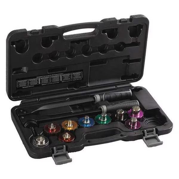 Tube Expander Kit, Multi-Head, Round Flare, Blackmax, Mfr#: BTLE9