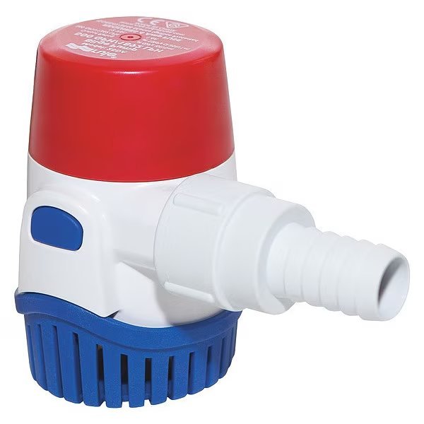Bilge Pump, Standard Operation, 12VDC, 1.8, Rule, Mfr#: 25DA