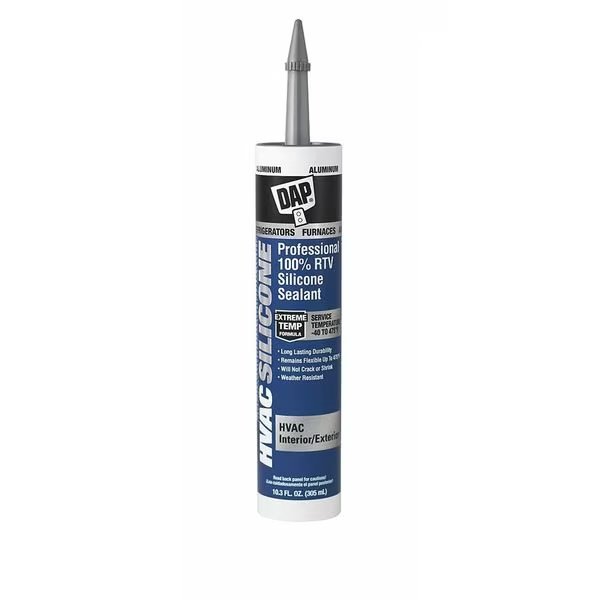 Waterproof RTV Silicone Sealant, 10.3 oz, Aluminum, Temp Range -45 to 475 Degrees F, Dap, Mfr#: 08012