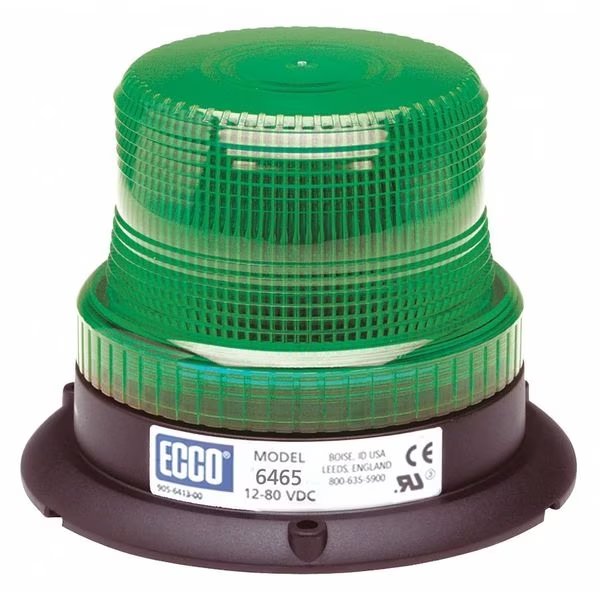 Beacon, Green, 4" H, Ecco, Mfr#: 6465G