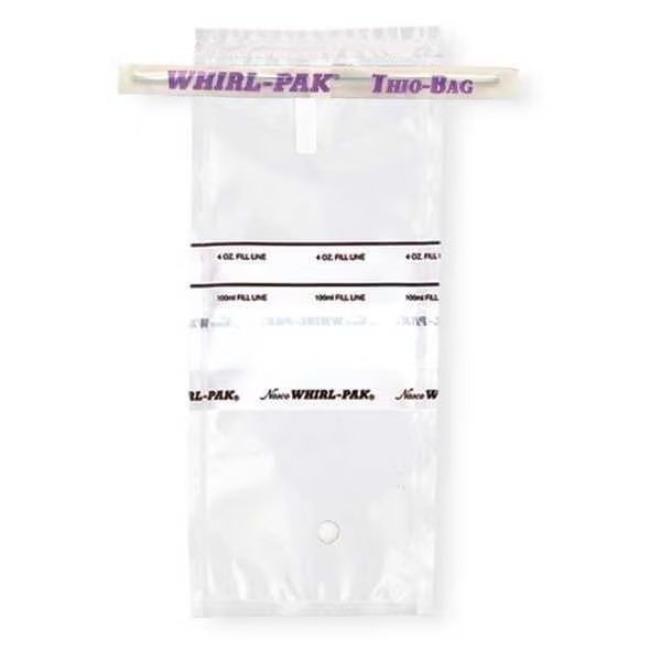 Sampling Bag, Write-On, 3.38 oz., PK100, Whirl-Pak, Mfr#: B01040