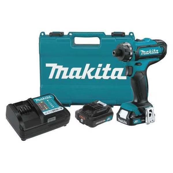12V max CXT® 1/4" Hex Screwdriver Kit (2.0Ah), Makita, Mfr#: FD10R1