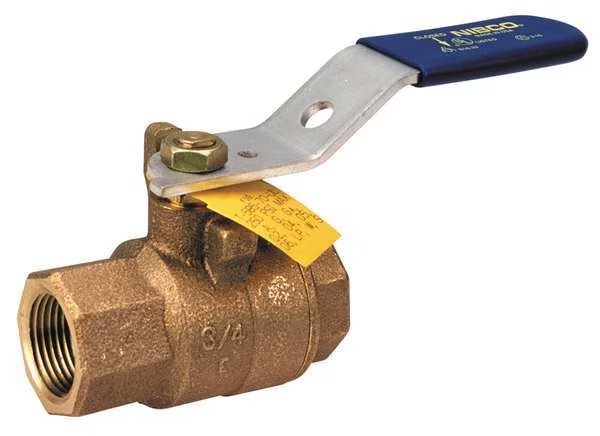 1/2" FNPT Bronze Ball Valve Inline, Nibco, Mfr#: T58570UL 1/2