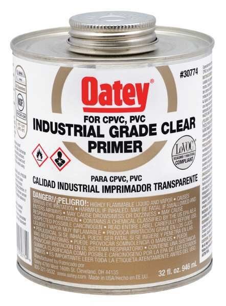 Industrial Clear Primer, 32 oz., Oatey, Mfr#: 30774