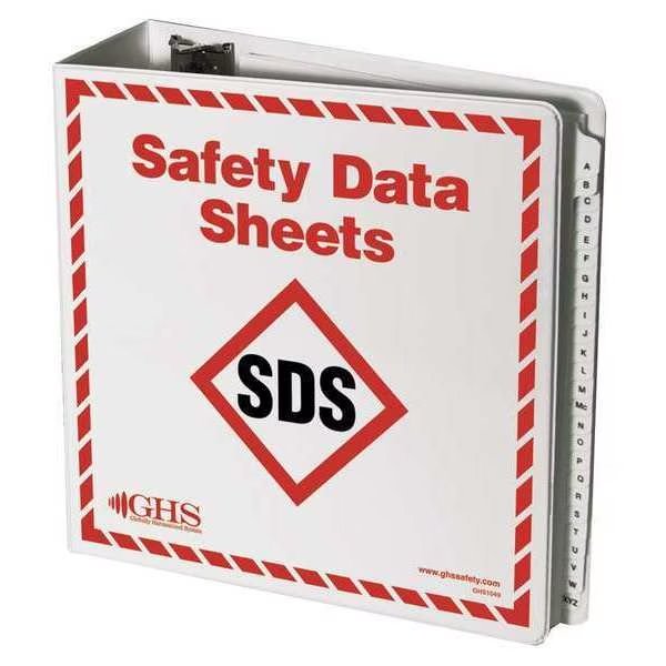 SDS Binder, With A-Z Dividers, Ghs Safety, Mfr#: GHS1049