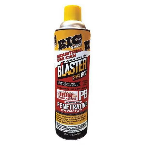 Penetrating Lubricant, Aerosol Can, 18 oz, 0° to 120°F, Petroleum Distillates, Blaster, Mfr#: 26-PB