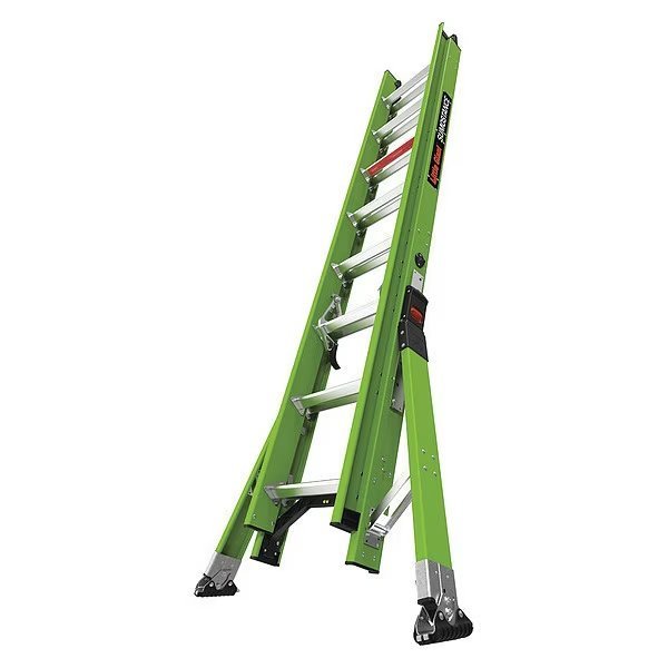 16 ft Fiberglass Extension Ladder, 375 lb Load Capacity, Little Giant Ladders, Mfr#: 17216