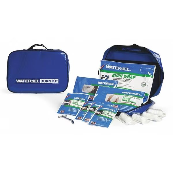 Burn Care Kit, Vinyl Case, Blue, 12" H, Waterjel, Mfr#: EBK2-HA.69.000