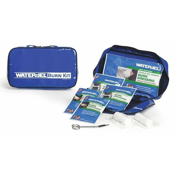 Burn Care Kit, Vinyl Case, Blue, 9" H, Waterjel, Mfr#: EBK1-HA.69.000