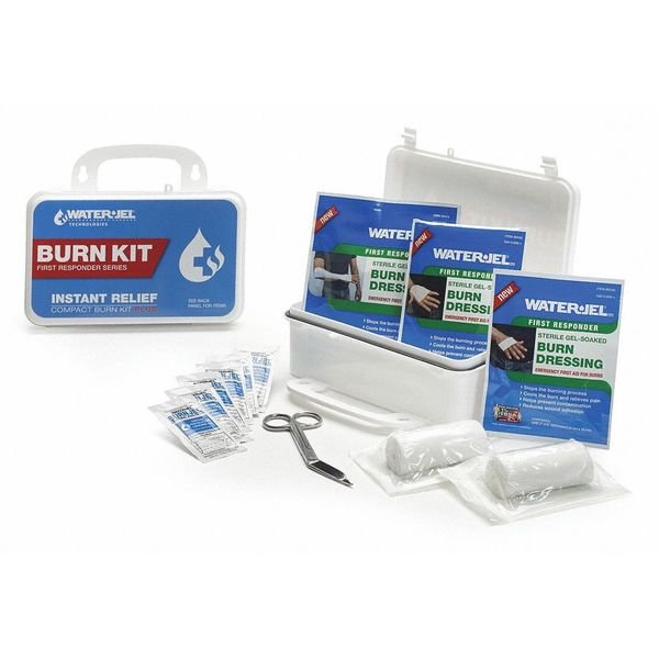 Burn Care Kit, Plastic Case, White, 5" H, Waterjel, Mfr#: BK11-HA.69.000
