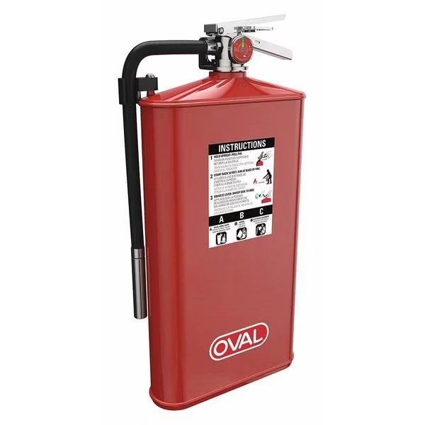 Fire Extinguisher, 4A:80B:C, Dry Chemical, 10 lb, Oval, Mfr#: 10JABC